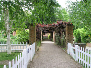 Brick pergola walk